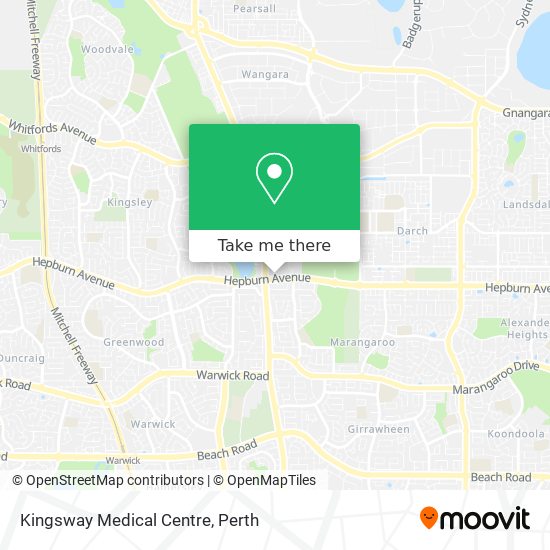 Kingsway Medical Centre map