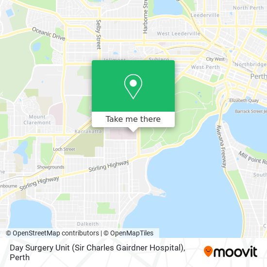 Day Surgery Unit (Sir Charles Gairdner Hospital) map