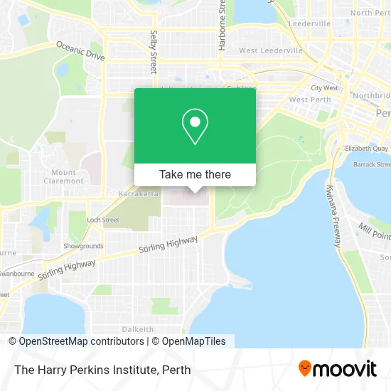 Mapa The Harry Perkins Institute