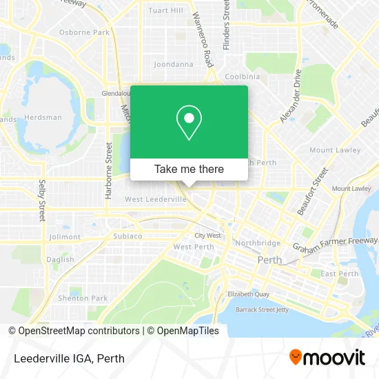 Leederville IGA map
