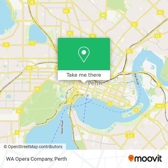 WA Opera Company map