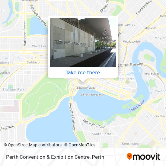 Perth Convention & Exhibition Centre map
