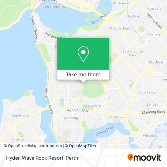 Hyden Wave Rock Resort map