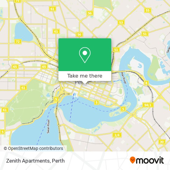 Mapa Zenith Apartments