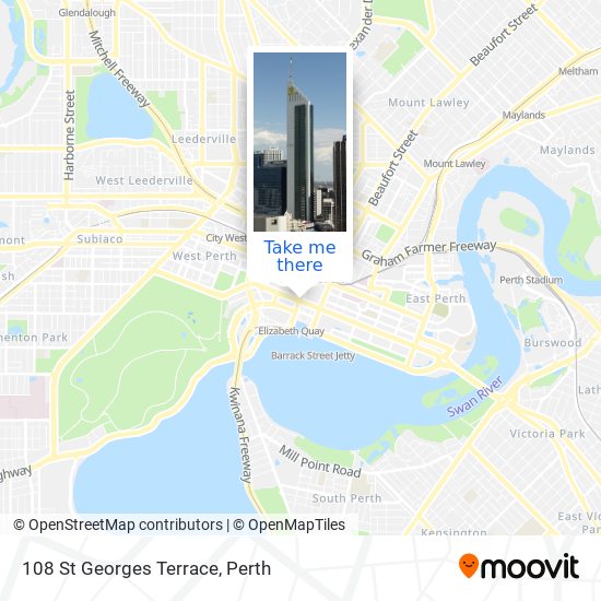 108 St Georges Terrace map
