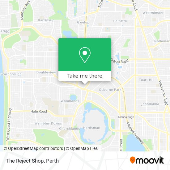 The Reject Shop map