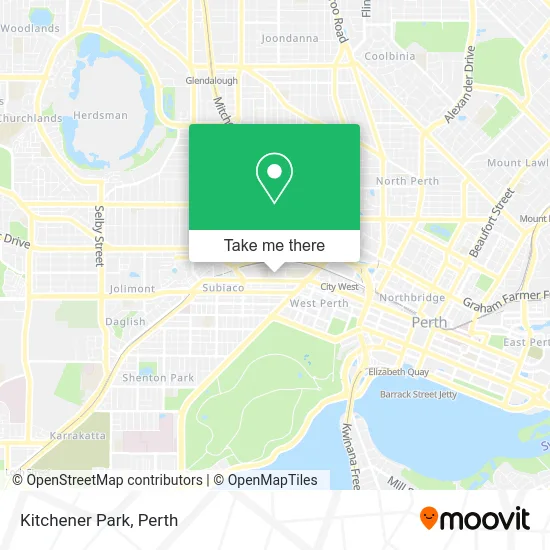 Mapa Kitchener Park