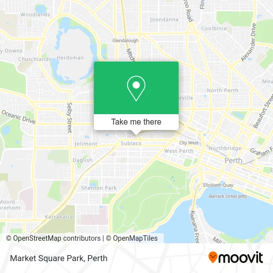 Mapa Market Square Park