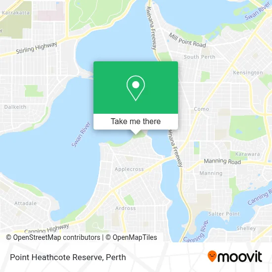 Mapa Point Heathcote Reserve