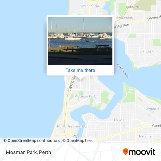 Mosman Park map