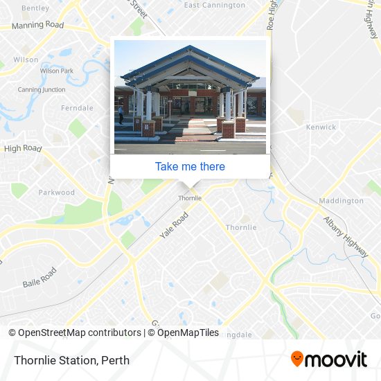 Mapa Thornlie Station