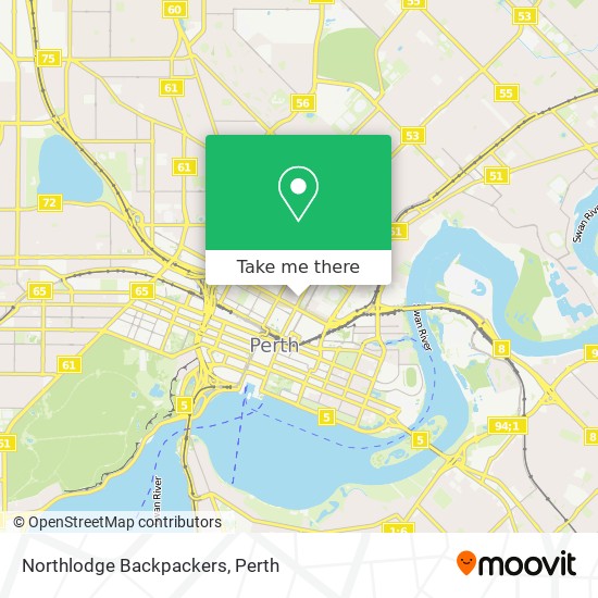 Northlodge Backpackers map