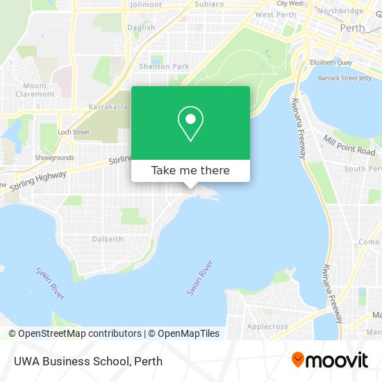 UWA Business School map