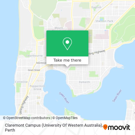Claremont Campus (University Of Western Australia) map