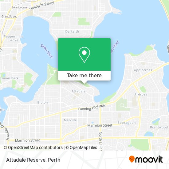 Attadale Reserve map