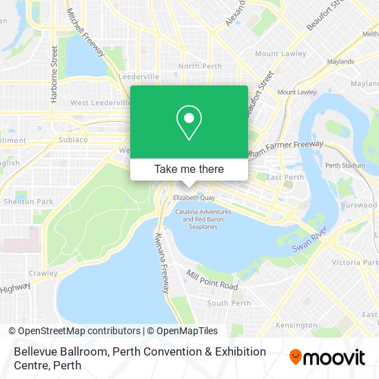 Bellevue Ballroom, Perth Convention & Exhibition Centre map