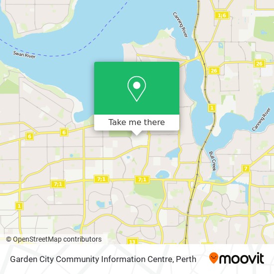 Garden City Community Information Centre map