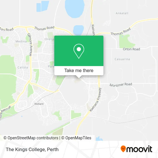 Mapa The Kings College