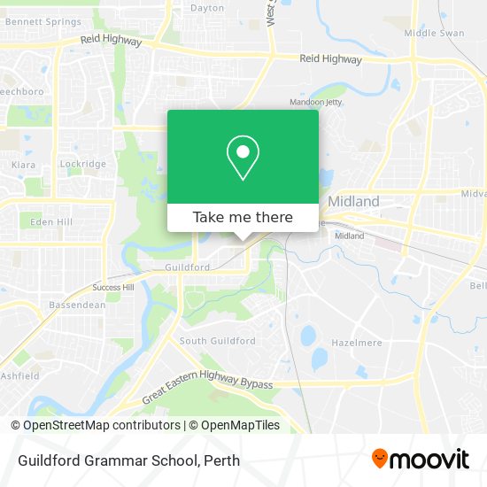 Guildford Grammar School map