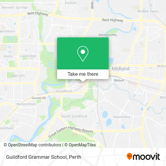Mapa Guildford Grammar School