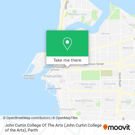 Mapa John Curtin College Of The Arts (John Curtin College of the Arts)