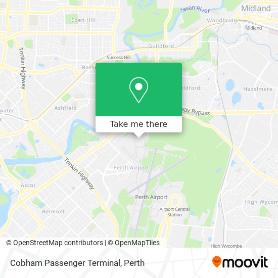 Cobham Passenger Terminal map