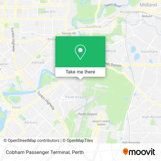 Mapa Cobham Passenger Terminal