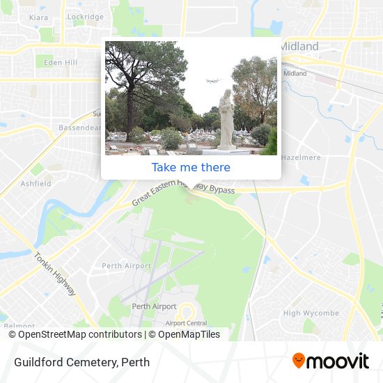 Guildford Cemetery map