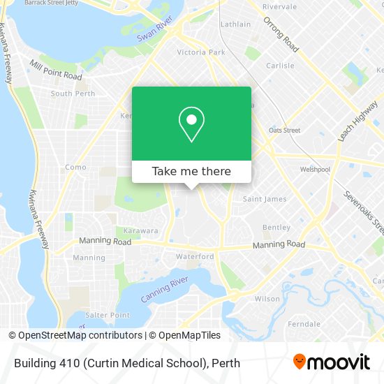 Building 410 (Curtin Medical School) map