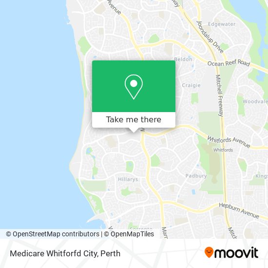 Medicare Whitforfd City map