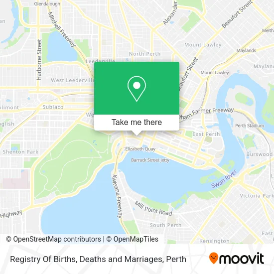 Registry Of Births, Deaths and Marriages map