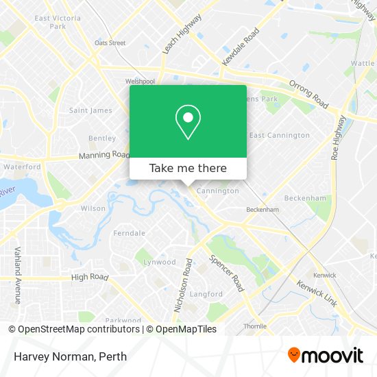 Mapa Harvey Norman