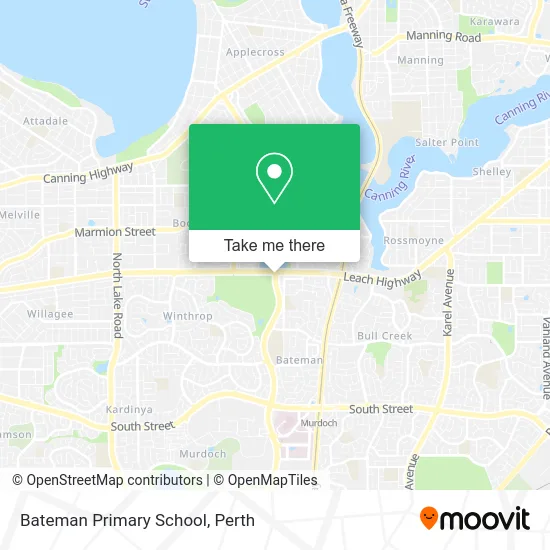 Mapa Bateman Primary School