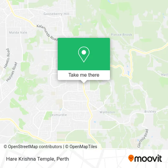Hare Krishna Temple map