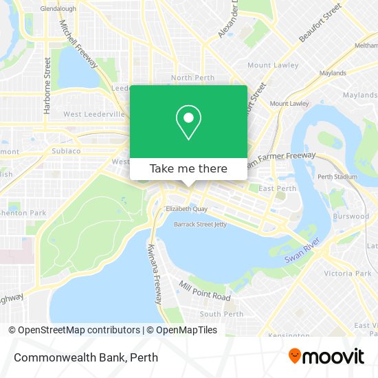 Mapa Commonwealth Bank