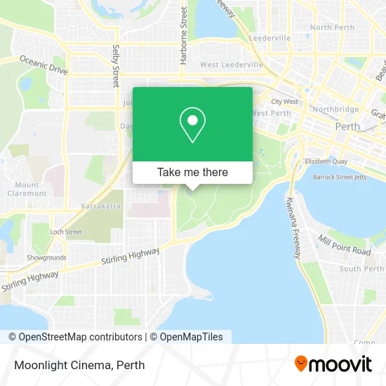 Mapa Moonlight Cinema