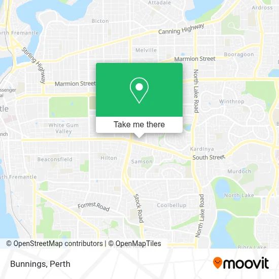 Mapa Bunnings