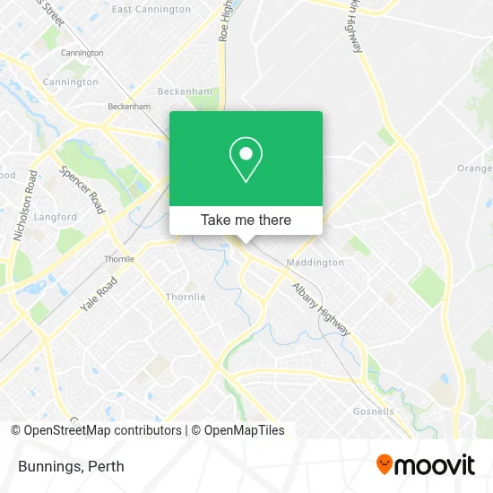 Mapa Bunnings