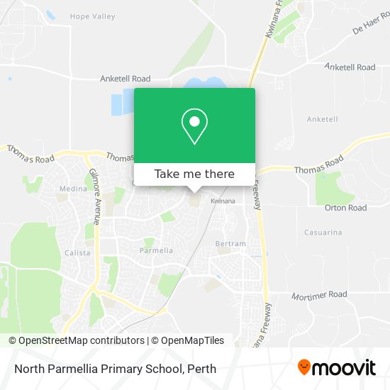 North Parmellia Primary School map