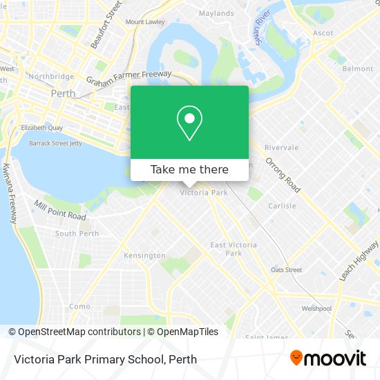 Mapa Victoria Park Primary School