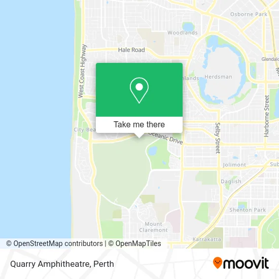 Mapa Quarry Amphitheatre