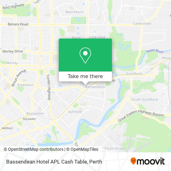 Bassendean Hotel APL Cash Table map