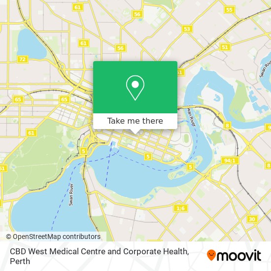 CBD West Medical Centre and Corporate Health map