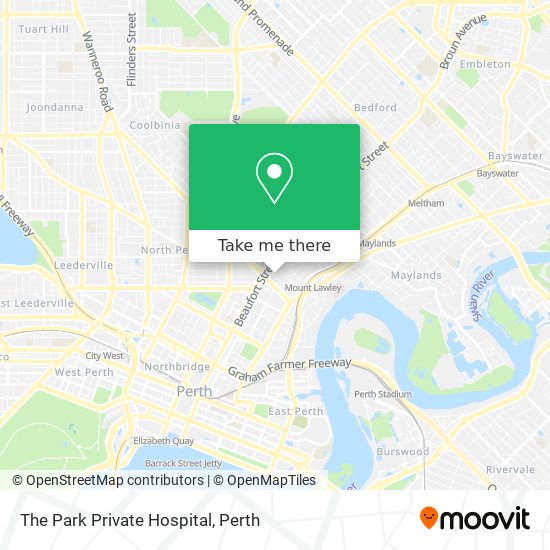 Mapa The Park Private Hospital