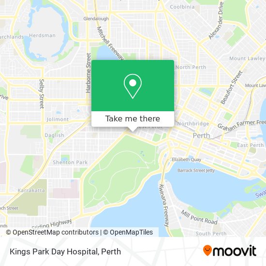 Kings Park Day Hospital map