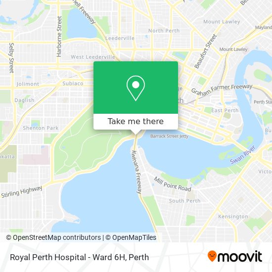 Mapa Royal Perth Hospital - Ward 6H