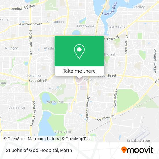 St John of God Hospital map