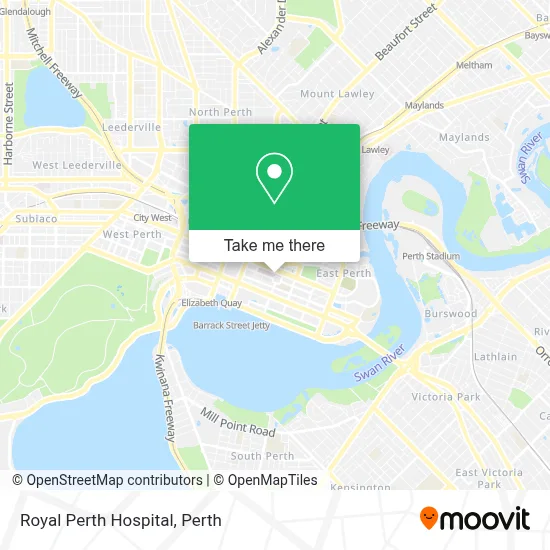 Royal Perth Hospital map