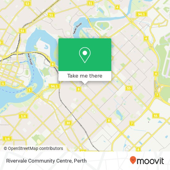 Mapa Rivervale Community Centre