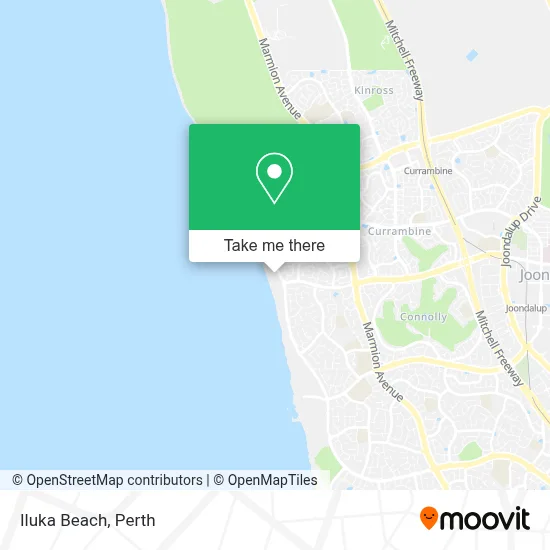 Mapa Iluka Beach